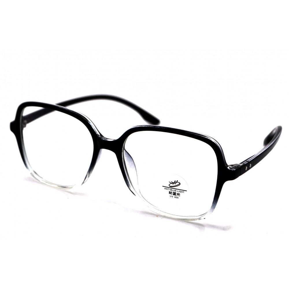 Компьютерные очки Blue Blocker оправа TR пластик 8956 NN Черный Глянцевый/Прозрачный