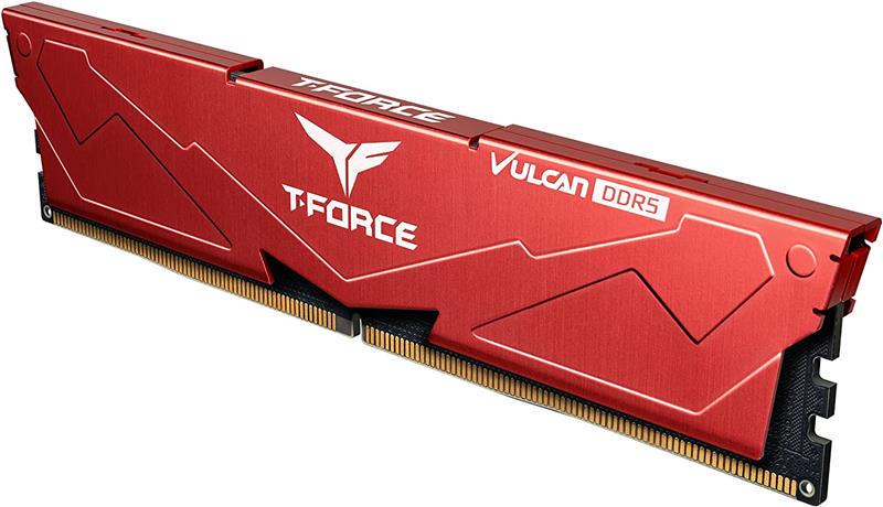 Оперативна пам'ять Team T-Force Vulcan DDR5 2x16GB/6000 Red (FLRD532G6000HC38GDC01) - фото 2