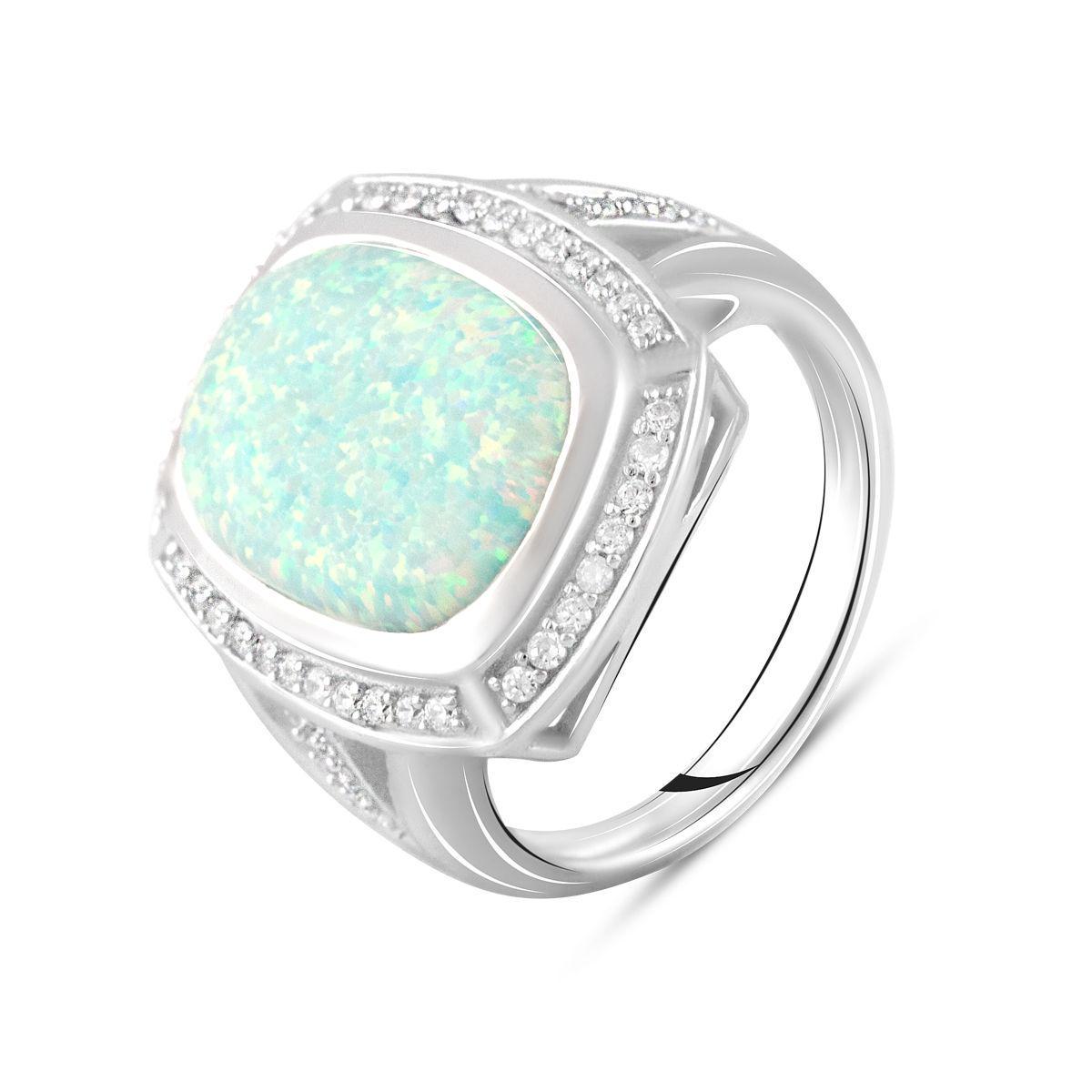 Кольцо серебряное Tiva с опалом 4,292 ct 7,54 г р. 18,5 (2106838)