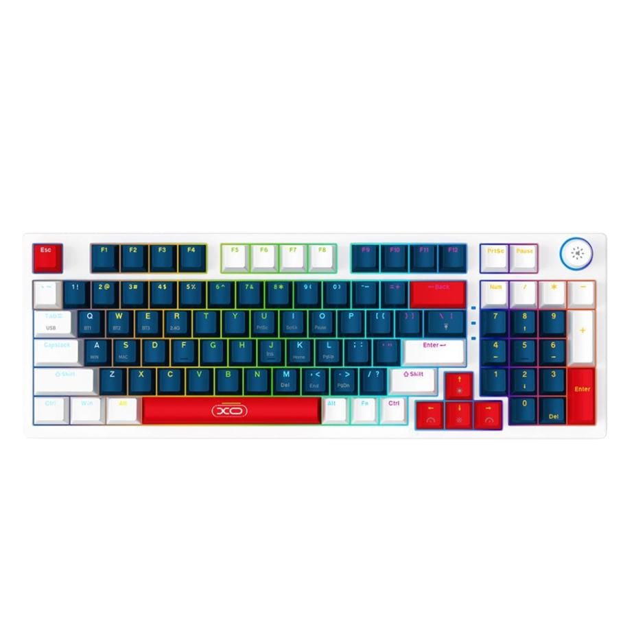 Клавиатура игровая механическая XO KB-08 Tri-mode Bluetooth 5.0 2.4GHz USB-C 96 клавиш (34806508)