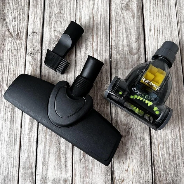 Пылесос колбовой Rainberg RB-651TB циклонный 2500W с турбощеткой без мешка 3,0 л Белый (2321768053) - фото 9 Пылесос колбовой Rainberg RB-651TB циклонный 2500W с турбощеткой без мешка 3,0 л Белый (2321768053) - фото 9