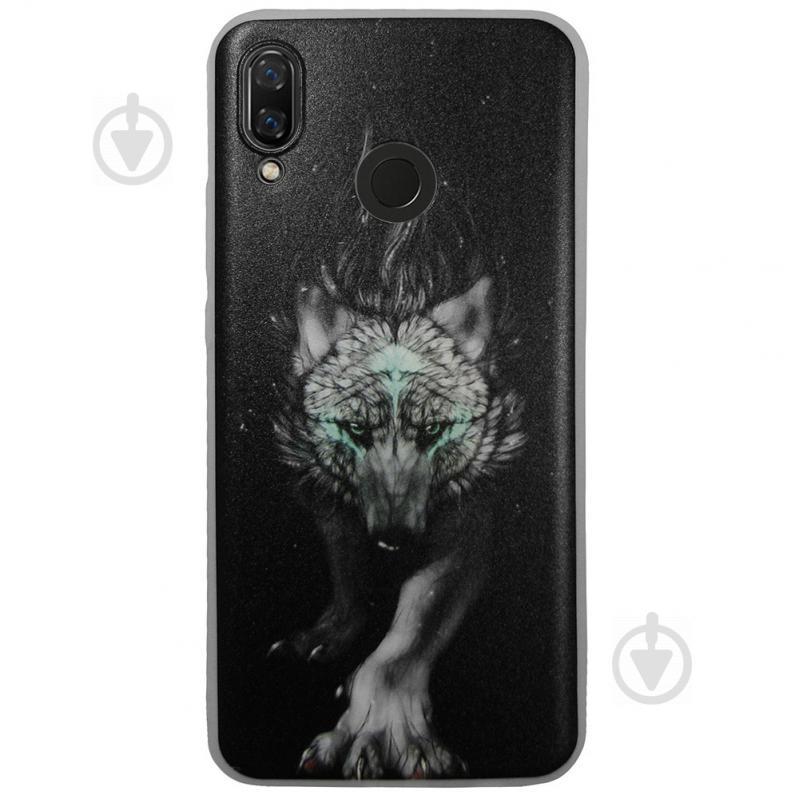 Чехол с рисунком Printed Silicone для Huawei Nova 3 Волк (hub_dqFJ86559)