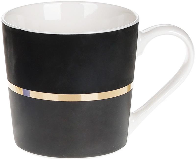 Кружка фарфоровая Джайв 350 мл Черный