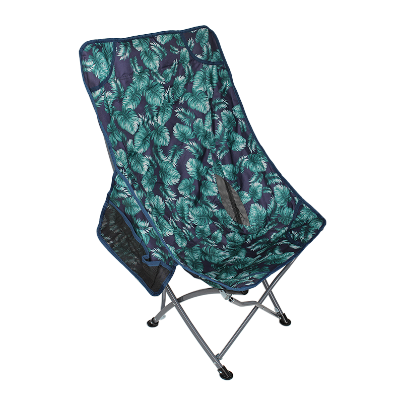 Стул туристический раскладной с подголовником S4576 60х95х38 см Green leaves Стул туристический раскладной с подголовником S4576 60х95х38 см Green leaves