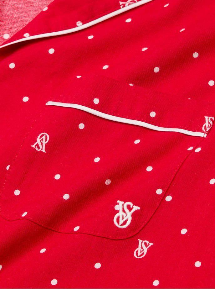 Піжама фланель сорочка/штани Victoria's Secret Flannel Long Pajama Set Regular М Червоний (26811513D) - фото 4 Піжама фланель сорочка/штани Victoria's Secret Flannel Long Pajama Set Regular М Червоний (26811513D) - фото 4