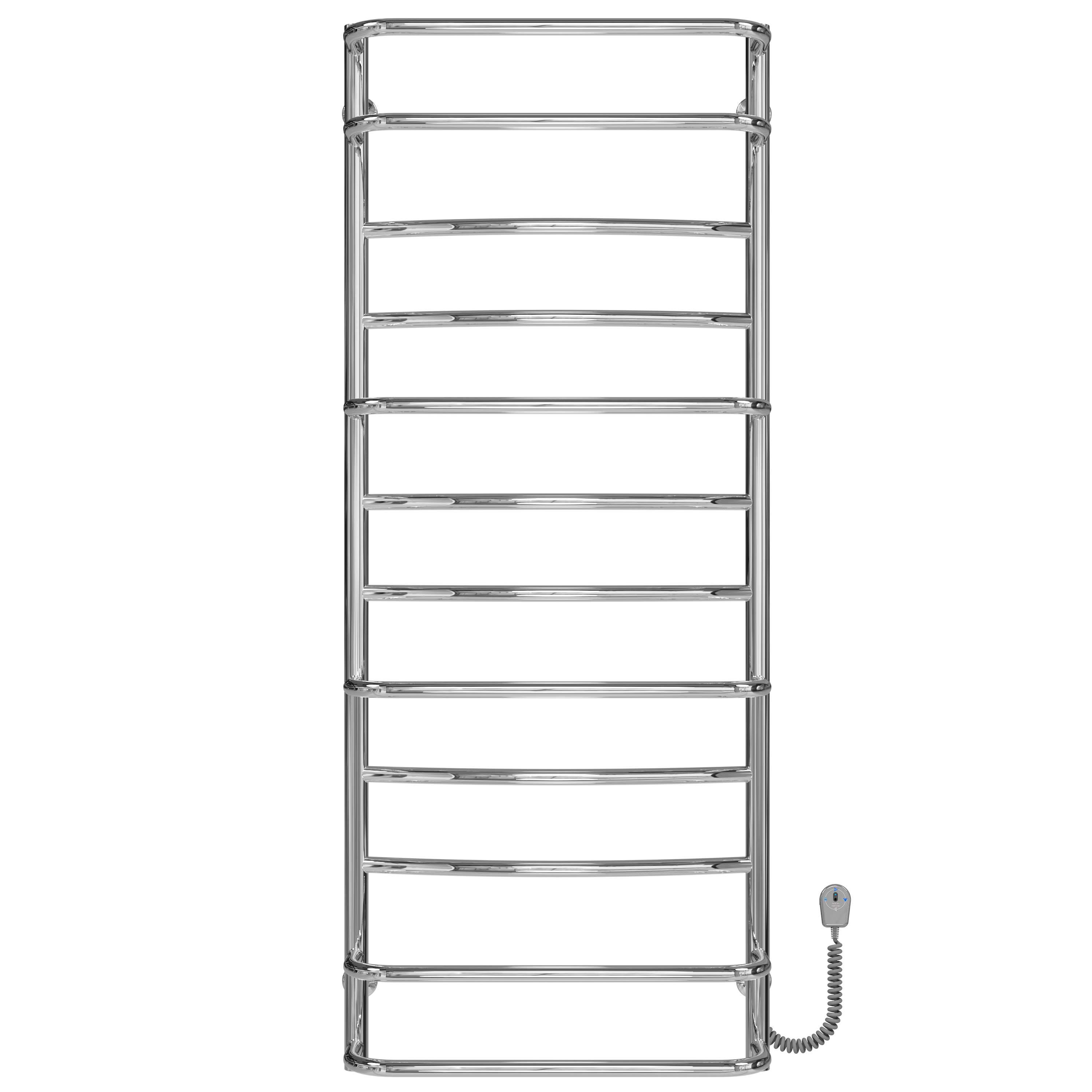 Полотенцесушитель электрический Deffi Аквамикс П12 EF16 правое подключение нержавеющая сталь 500х1300 мм Хром (C.AM.130.50.12.ECR5)