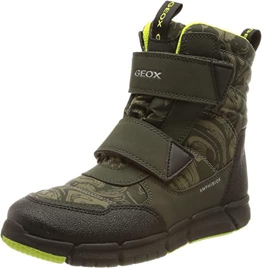 Ботинки зимние Geox Flexyper р. EUR 34 Mimetic/Lime (7499935)