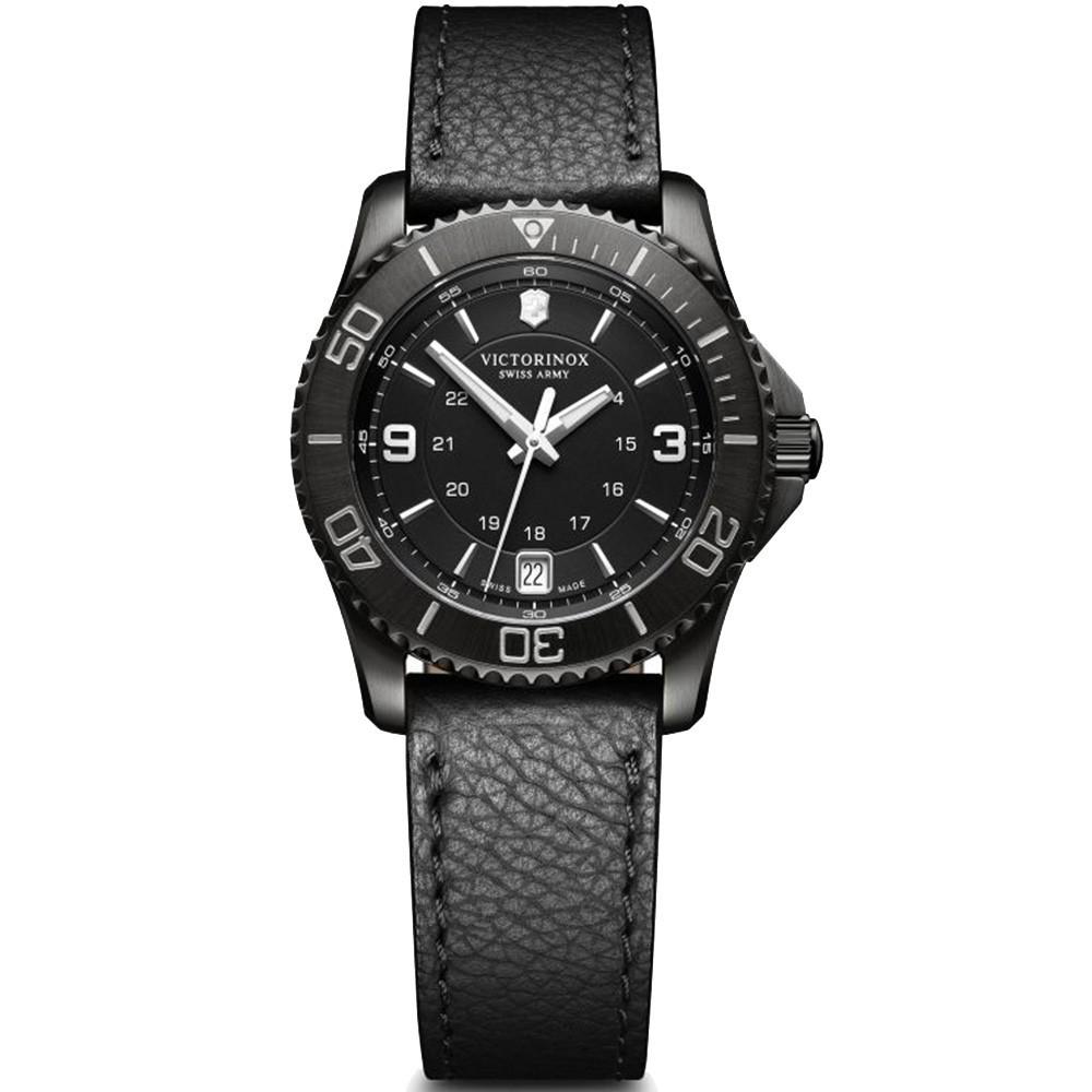 Наручний годинник жіночий Victorinox Swiss Army Maverick кварцевий Black (V241788)