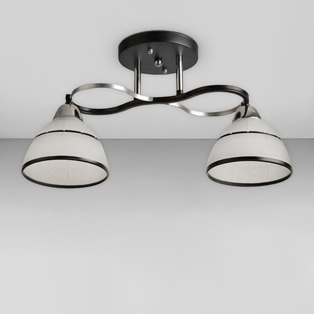 Люстра потолочная Light House SRS-18961/2 Черный/Хром/Белый