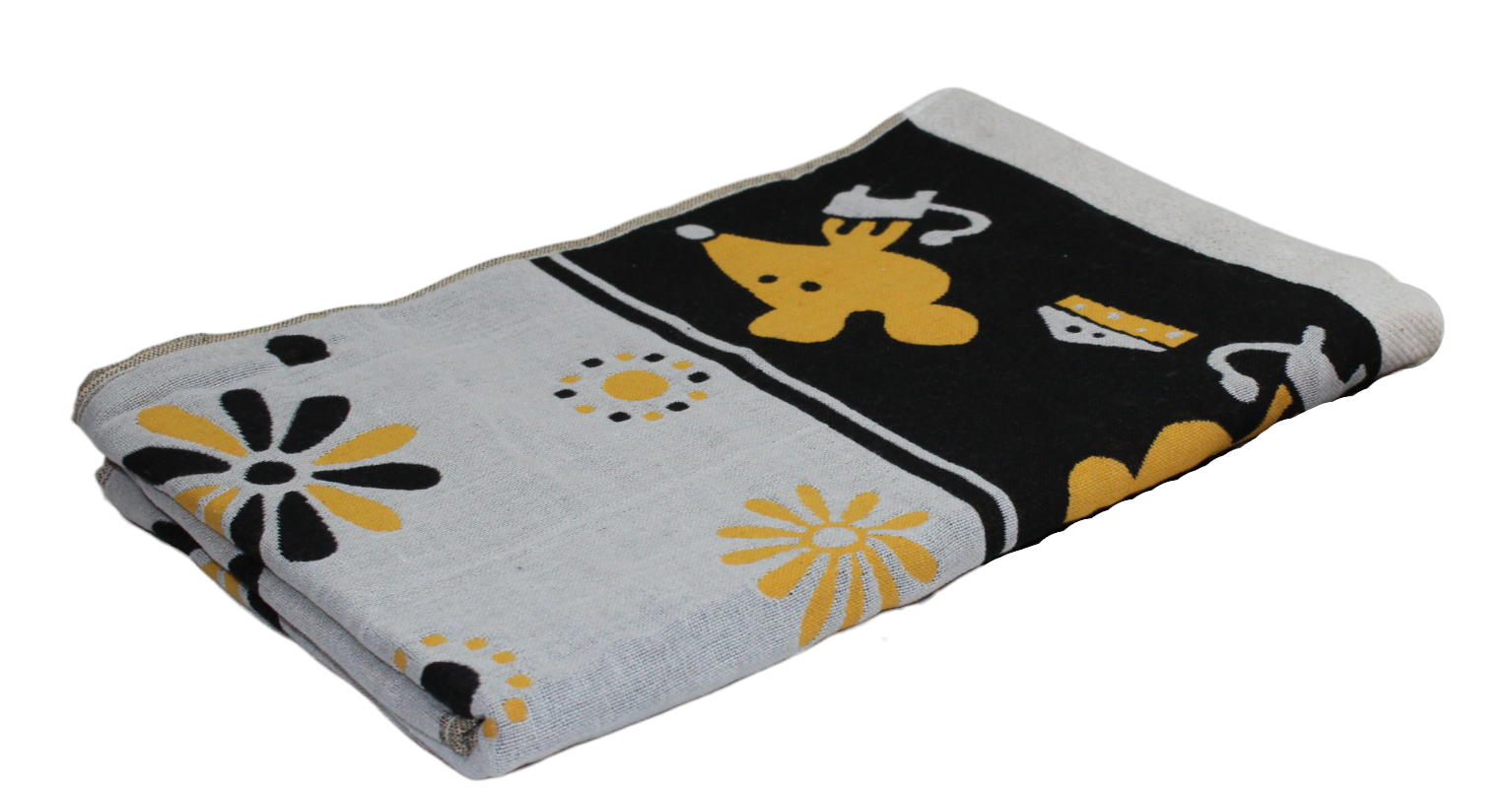 Рушник Мишка та сир 70х140 см Жовтий (01558) - фото 2 Рушник Мишка та сир 70х140 см Жовтий (01558) - фото 2