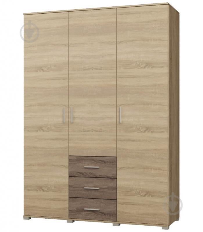 Шкаф распашной большой Эверест Бриз ШП-5 сонома + трюфель  (EVR-2290)