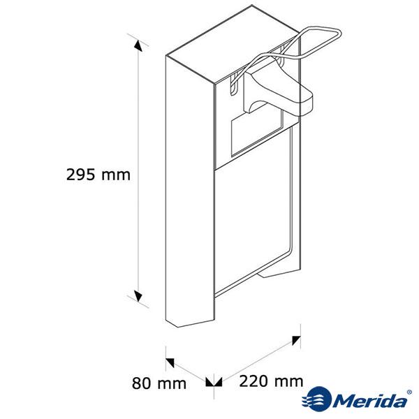 Дозатор ліктьовий Merida Setymat для дезінфекційних рідин 500 мл - фото 2 Дозатор ліктьовий Merida Setymat для дезінфекційних рідин 500 мл - фото 2