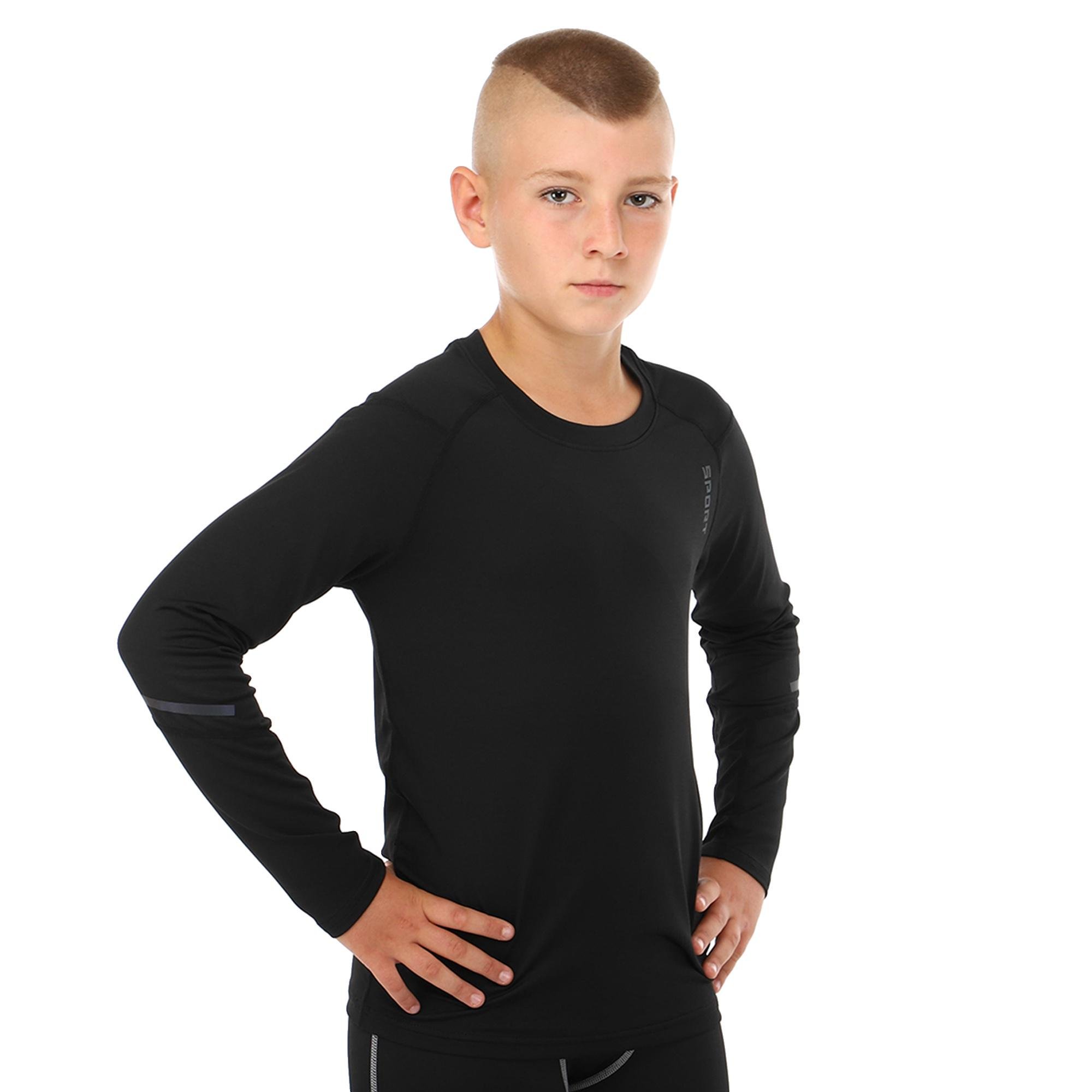 Компресійна футболка чоловіча LIDONG UA-508 з довгим рукавом M зріст 165-170 см Чорний (6936116101371) - фото 4 Компресійна футболка чоловіча LIDONG UA-508 з довгим рукавом M зріст 165-170 см Чорний (6936116101371) - фото 4