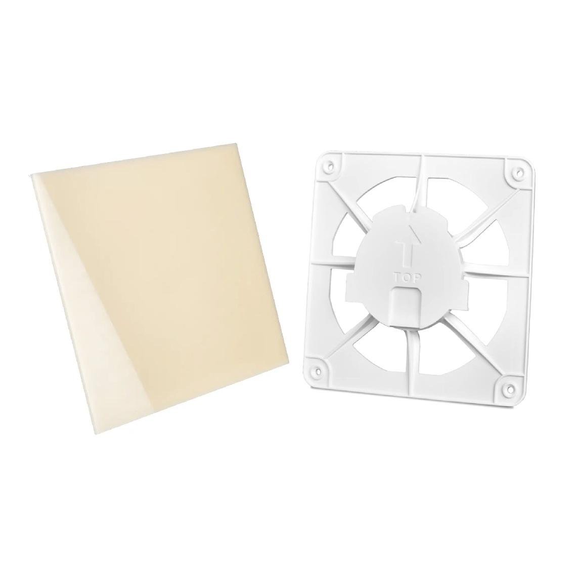 Вентиляційна решітка AirRoxy dRim grill та пластикова панель Бежевий (02-300165)