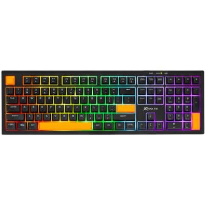 Клавиатура мембранная игровая Xtrike ME KB-512 UA 108 клавиш Silent switch LED-подсветка USB Черный (36266290)