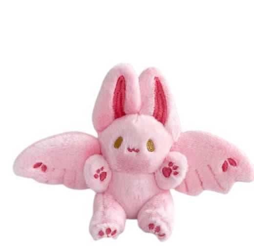 Мягкая игрушка Летучий кролик Kawaii Bat Rabbit Baby Shower Розовый (2616331487)