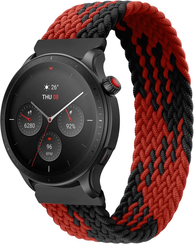Ремінець Solo Loop Multi для Amazfit GTR 4 135 мм Black/Red (31103-44)
