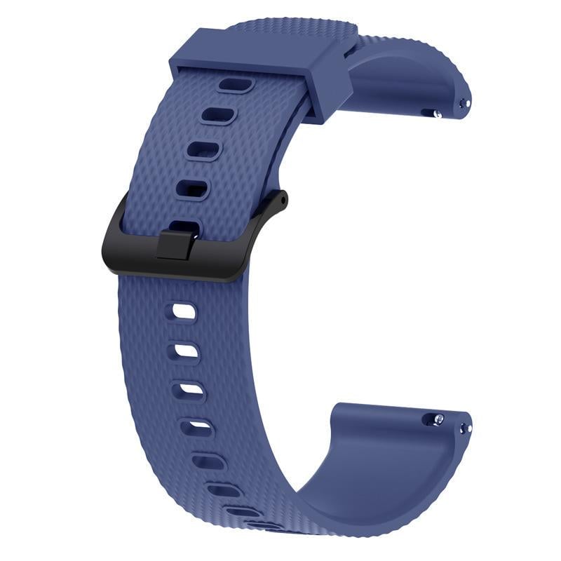 Ремешок для смарт-часов силиконовый для Amazfit Bip Lite S U рифленый 20 мм Синий (2258P)