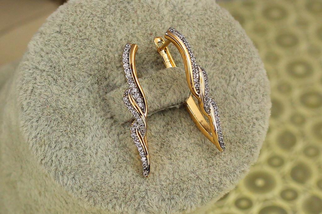 Серьги Xuping Jewelry зевс с родием 2,8 см Золотистый (2579667496)