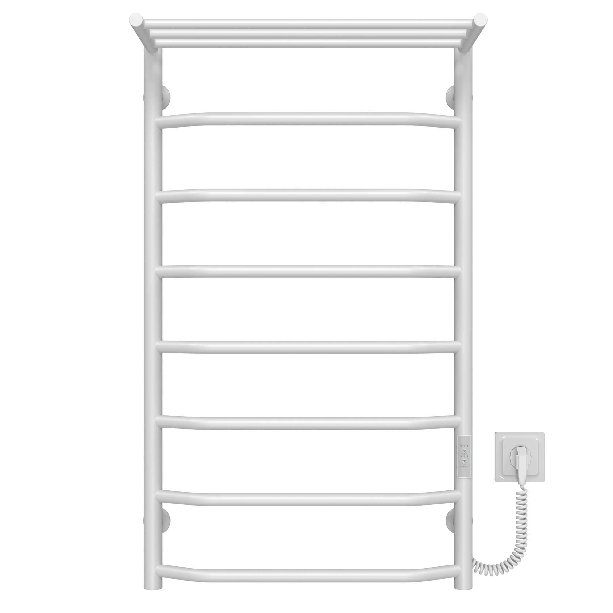 Рушникосушарка електрична Deffi Трапеція П8 WD03 праве підключення нержавіюча сталь 500x900 мм Білий (C.TP.90.50.8.E.W.R.3)