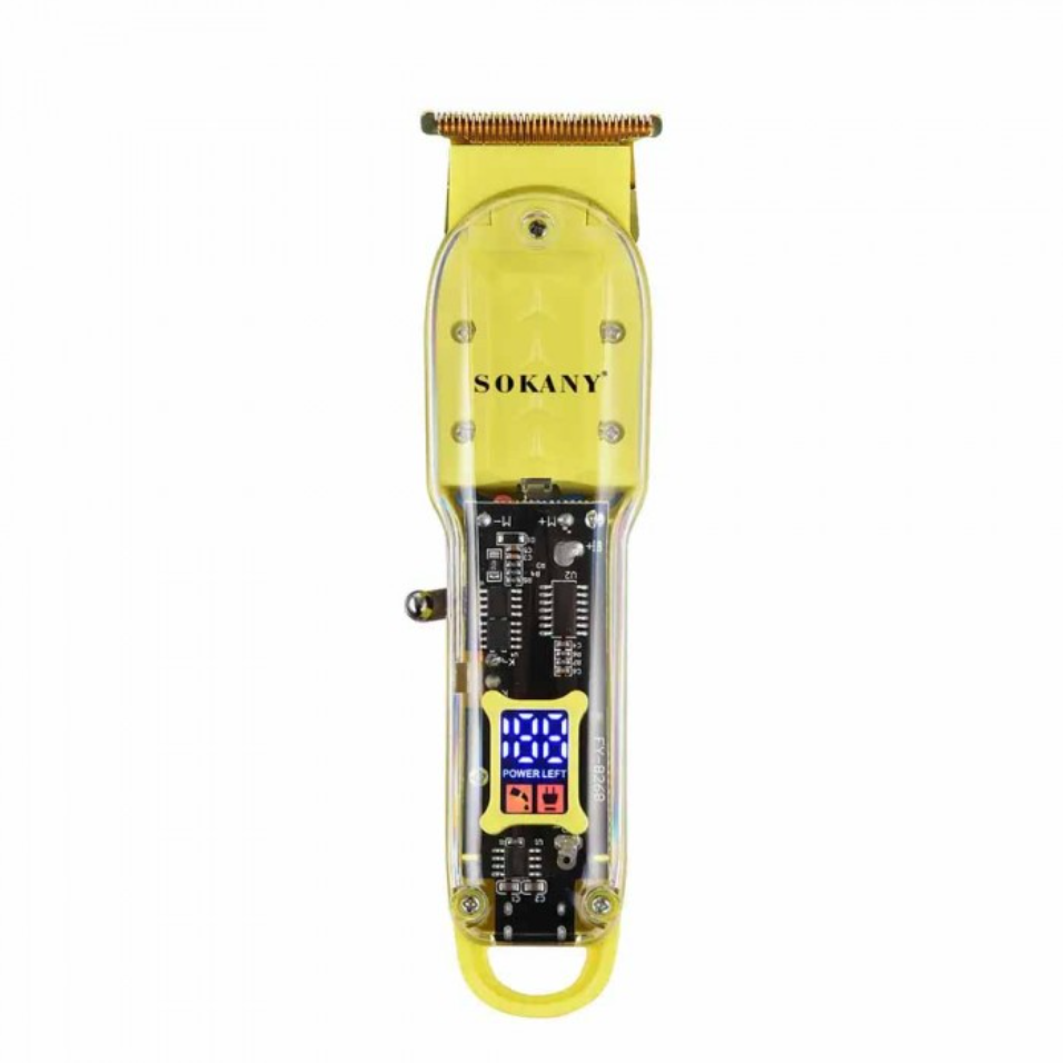 Машинка для стрижки Sokany SK-16036 аккумуляторная с насадками Желтый (23779264)