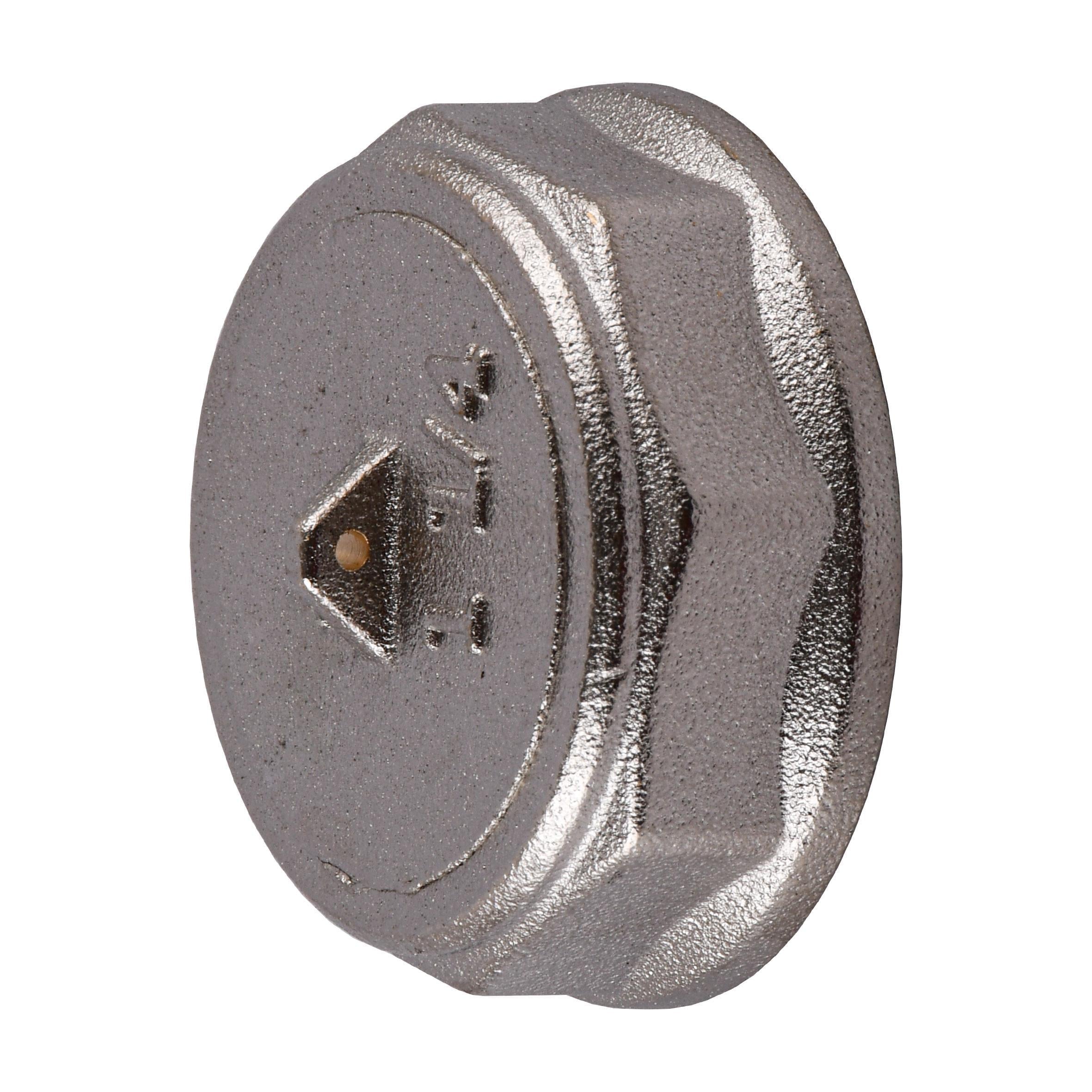 Заглушка Optimum NC601P 1 1/4″ В никелированная под пломбу (000031484) Заглушка Optimum NC601P 1 1/4″ В никелированная под пломбу (000031484)