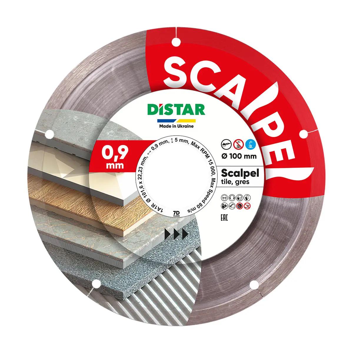 Круг алмазный отрезной Distar Scalpel 1A1R 101.6x0.9/0.5x5x22.23