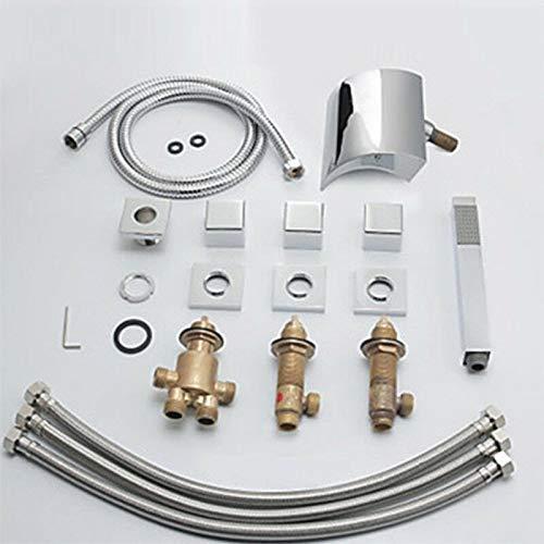 Смеситель водопадный настенный из латуни с душевой лейкой хромированное покрытие тихий поток - фото 3 Смеситель водопадный настенный из латуни с душевой лейкой хромированное покрытие тихий поток - фото 3