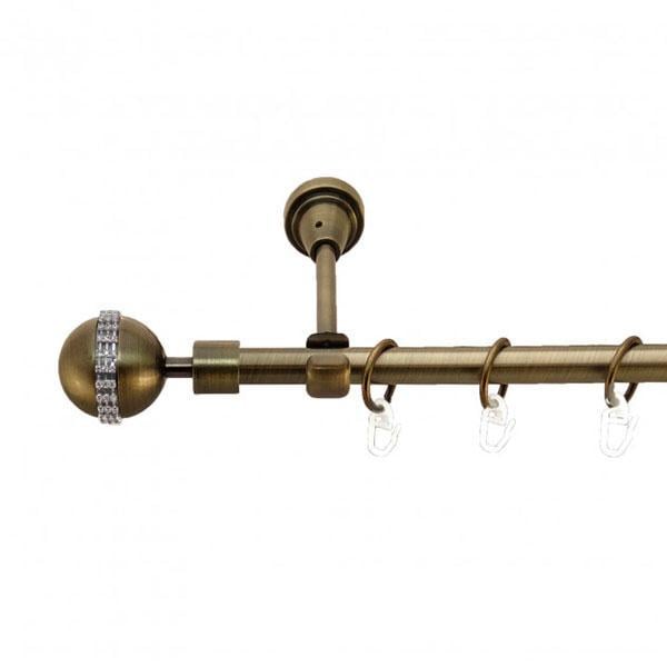 Карниз для штор Orvit Авея однорядный 16 мм 300 см Антик (000-5789)