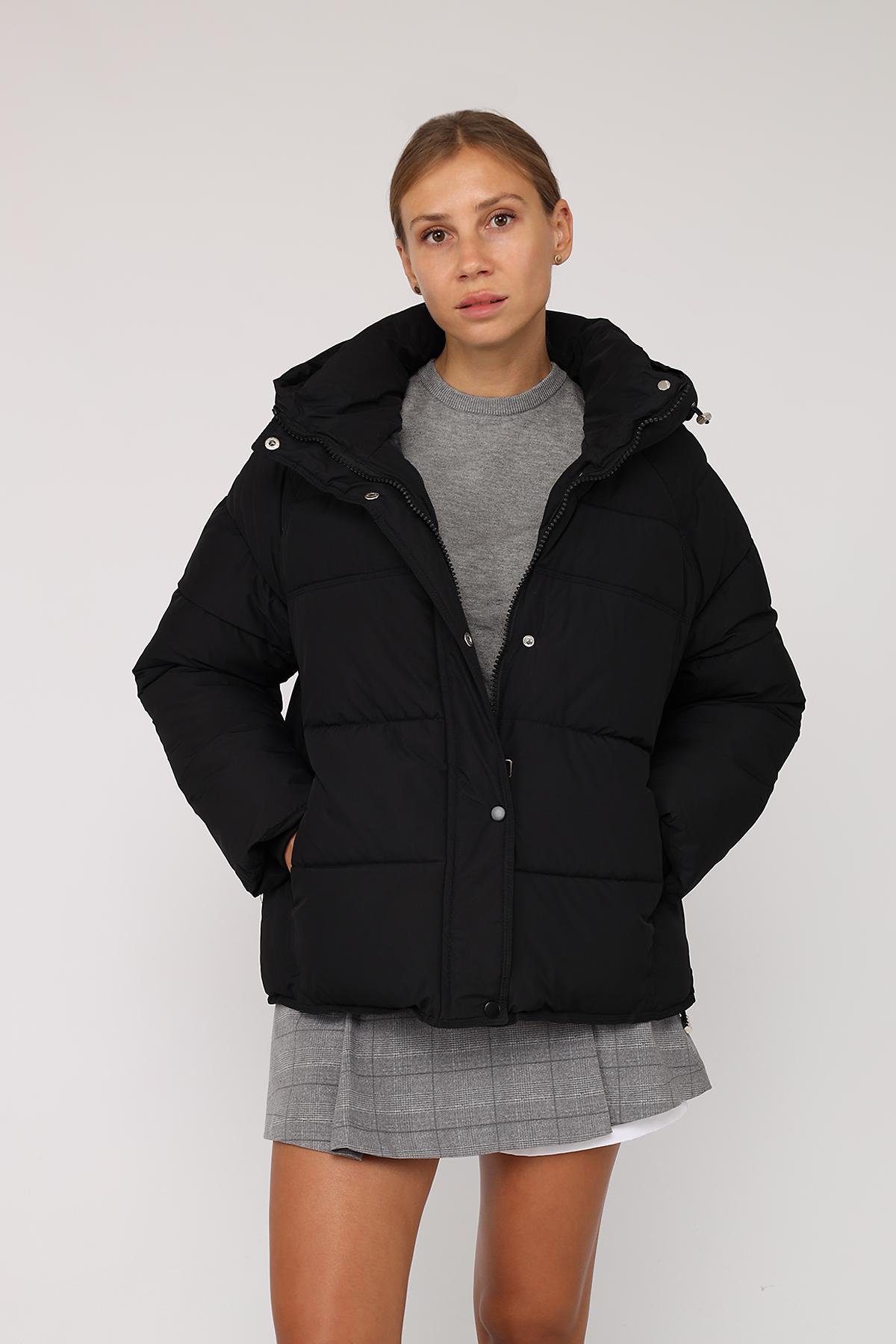 Куртка жіноча зимова ЦБ-00277859 р. 54 Чорний (29079977)