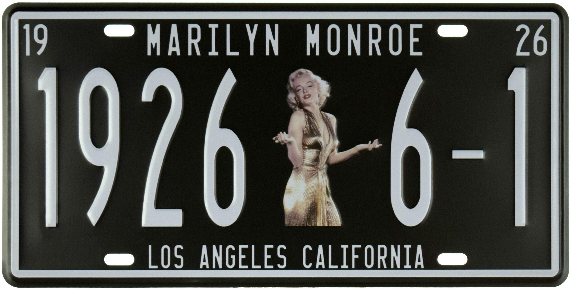 Табличка металева Мерілін Монро/Marilyn Monroe 1926 6-1 15x30 см