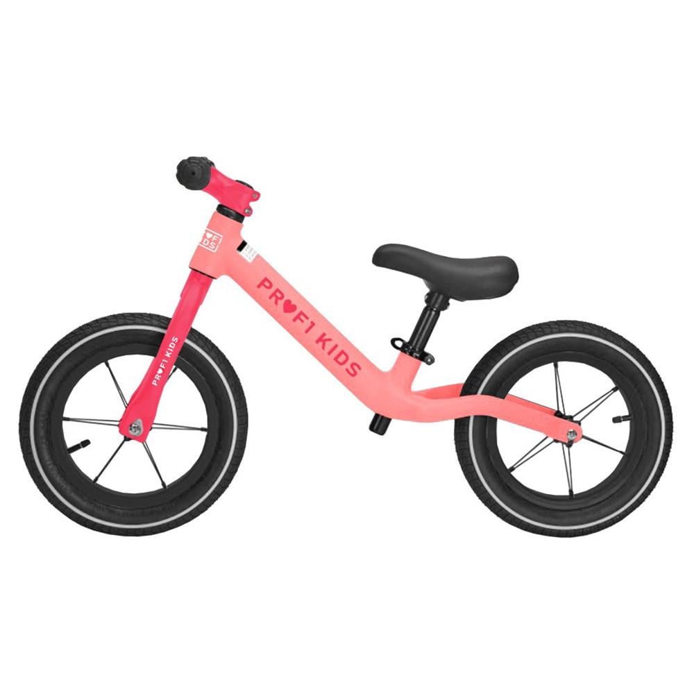 Биговел-велобег детский PROFI KIDS MBB 1010-3 на нейлоновой раме с надувными колесами 12" Розовый (150-7-MBB 1010-3)