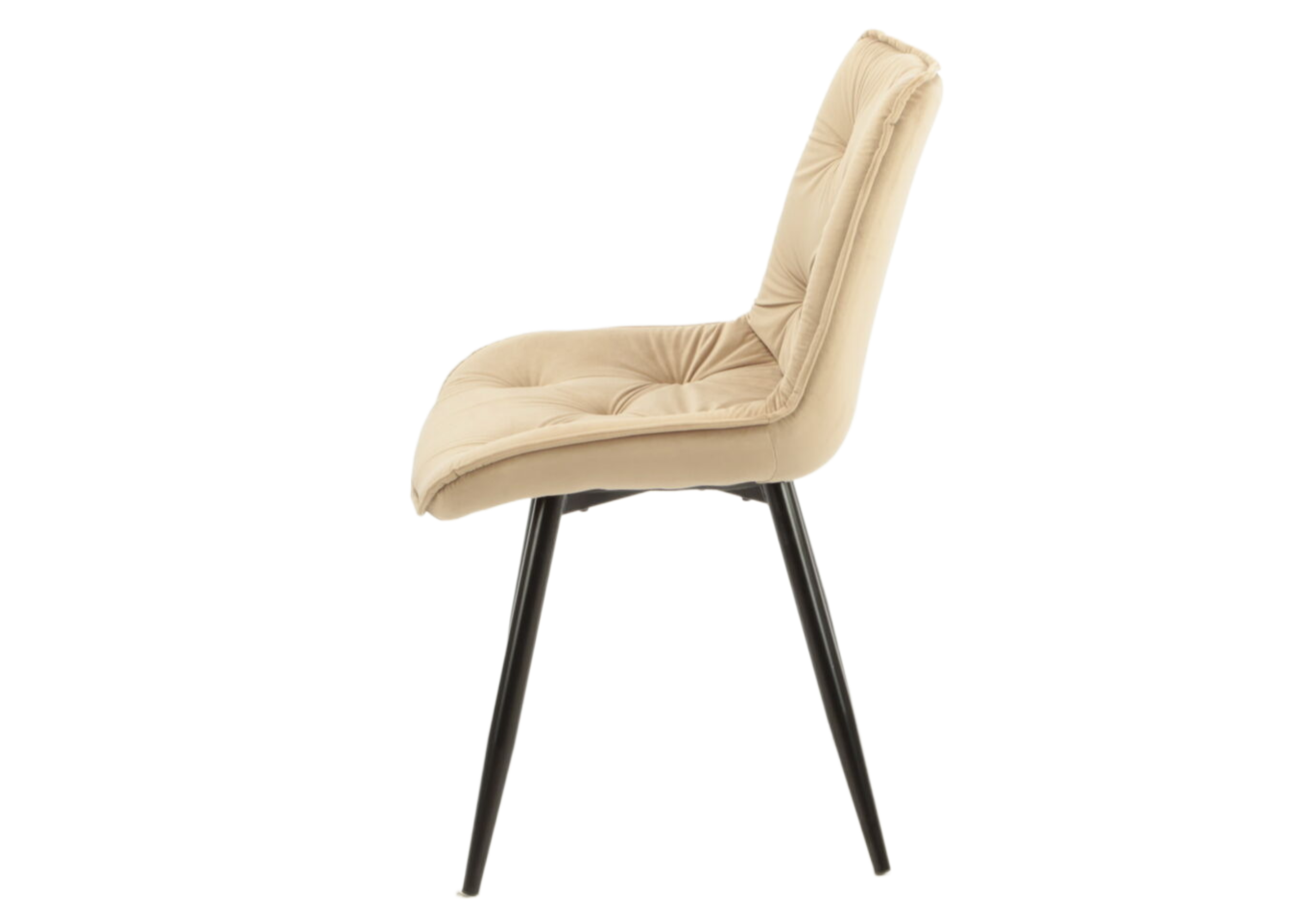 Стул Intarsio Style черный каркас Бежевый - фото 3 Стул Intarsio Style черный каркас Бежевый - фото 3
