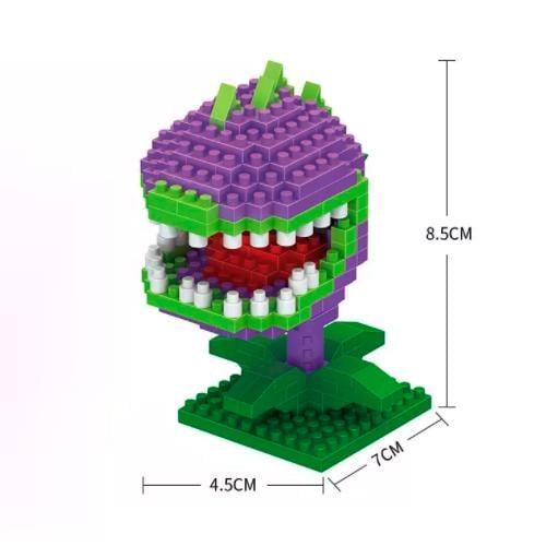 Конструктор Рослини проти зомбі Micro Brick Зубастик Chomper Plants vs Zombies 250 деталей - фото 2 Конструктор Рослини проти зомбі Micro Brick Зубастик Chomper Plants vs Zombies 250 деталей - фото 2