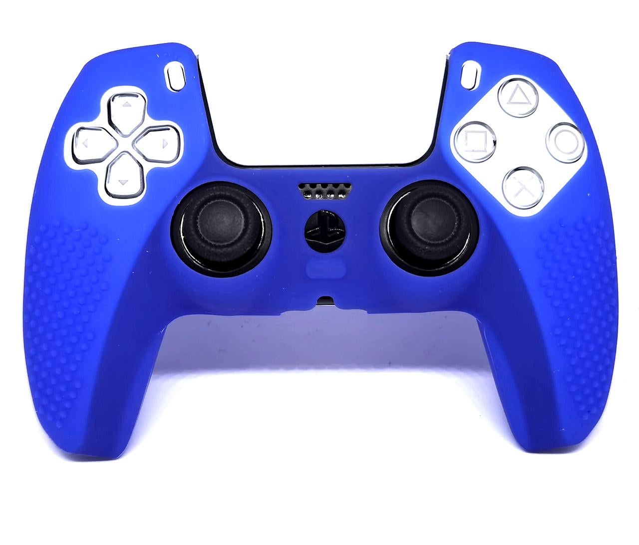 Силиконовый чехол однотонный R-Q 2 для геймпада dualsense PS5 Синий Силиконовый чехол однотонный R-Q 2 для геймпада dualsense PS5 Синий