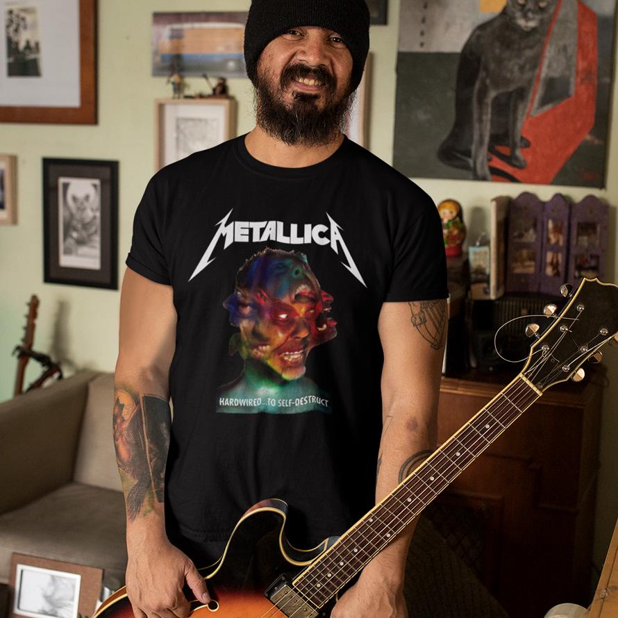 Футболка унисекс Metallica Harowired To Self Destuct S Черный (32699265)