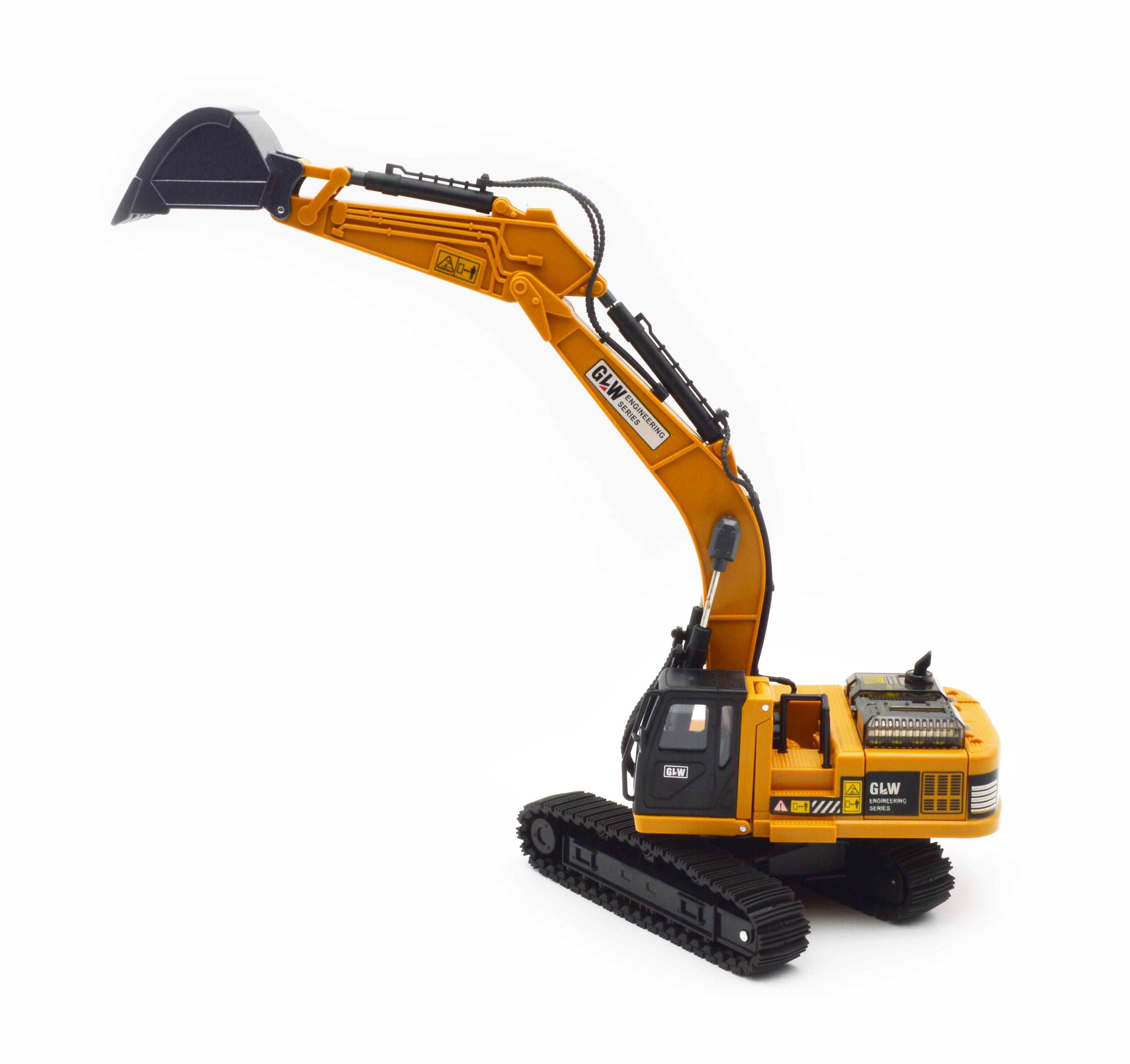 Модель гусеничний екскаватор 51508 металевий ківш звук світло - фото 3 Модель гусеничний екскаватор 51508 металевий ківш звук світло - фото 3