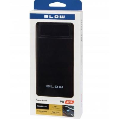 Портативний зарядний пристрій Blow 40000 mAh 20W Black (PB40AB) - фото 3 Портативний зарядний пристрій Blow 40000 mAh 20W Black (PB40AB) - фото 3