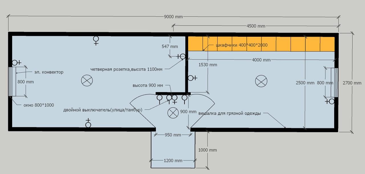 Бытовка для робочих Профмодуль 9x2,7x2,7 м (310000 МД) - фото 9