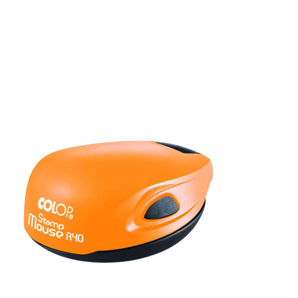 Печать ФОП с карманной оснасткой Colop Mouse R 40 Оранжевый (ФОП1/M40/OR)