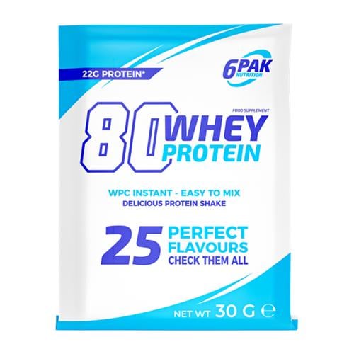 Протеїн 6PAK Nutrition 80 Whey Protein 30 г 1 порція Caramel Протеїн 6PAK Nutrition 80 Whey Protein 30 г 1 порція Caramel