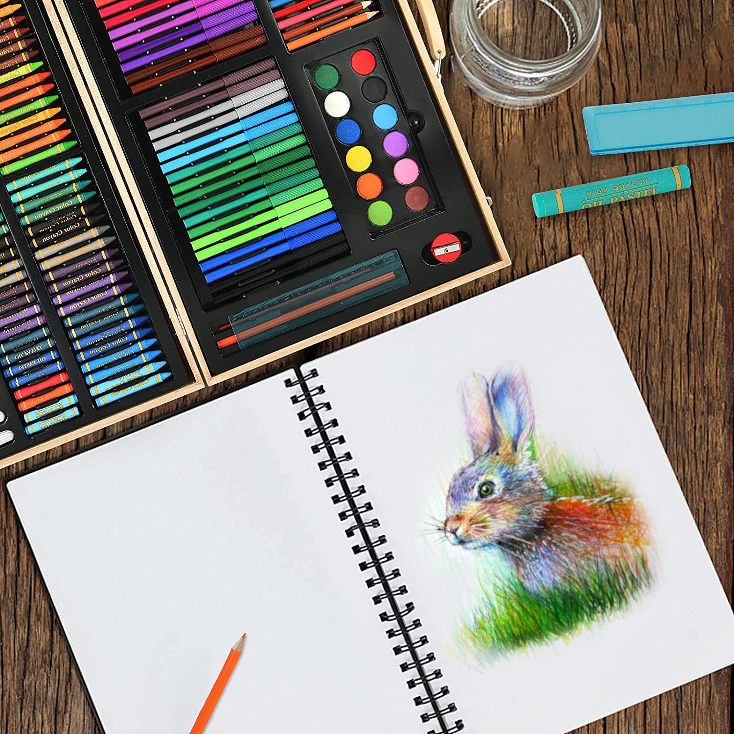 Детский набор для рисования Joyway 180 пр. в деревянном кейсе (RNG-202060) - фото 3