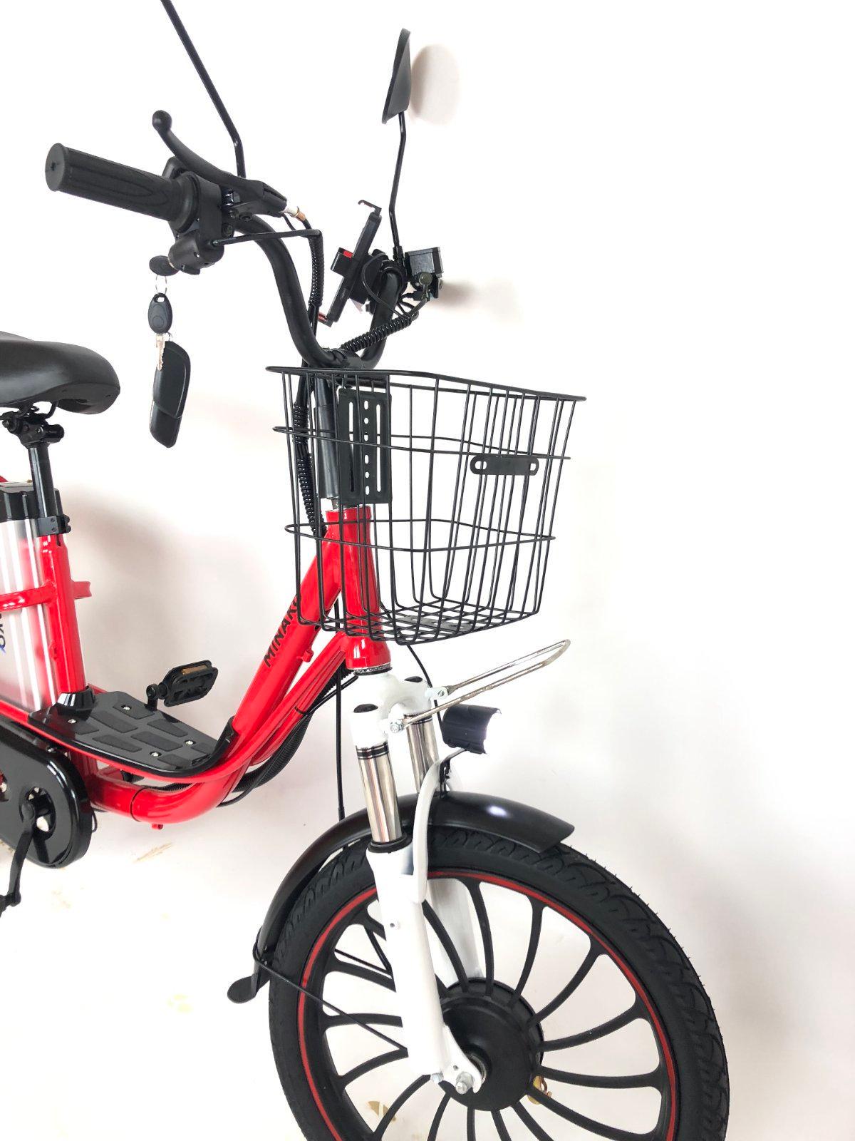 Електровелосипед двомісний MINAKO V4 PRO 500W/60V/18Ah із заднім амортизатором Червоний - фото 7