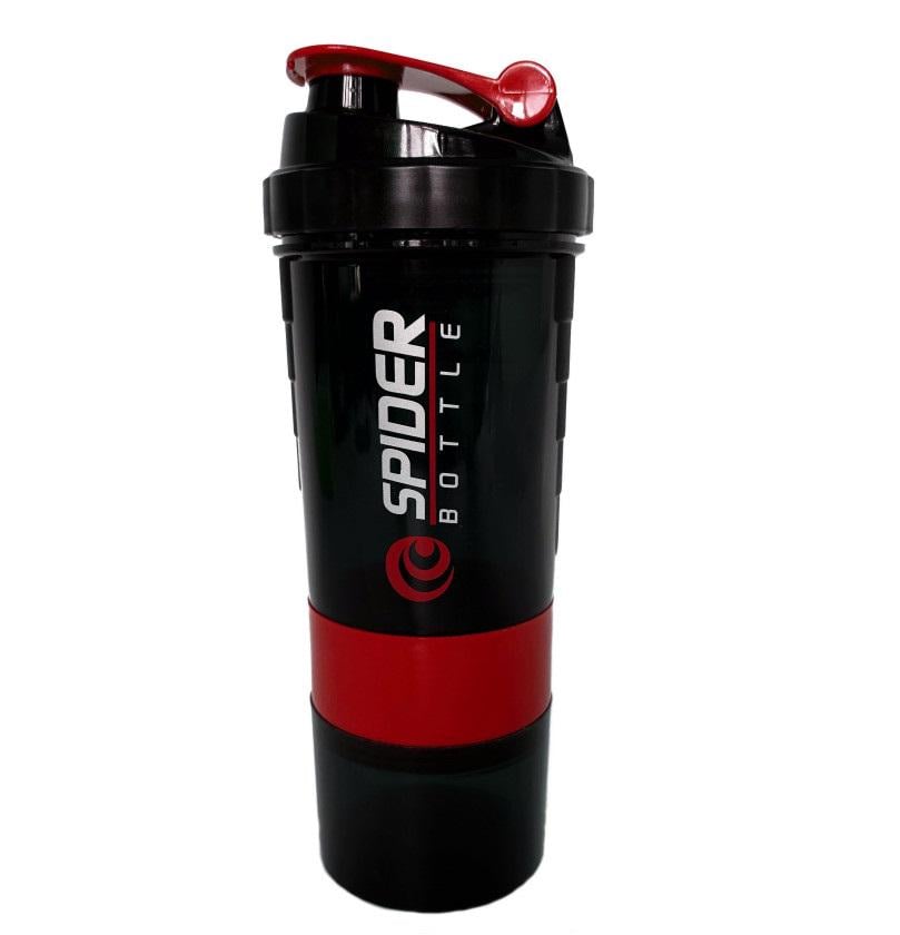 Шейкер спортивный EasyFit Spider 0,5 л Черно-красный (EF-7200-R)