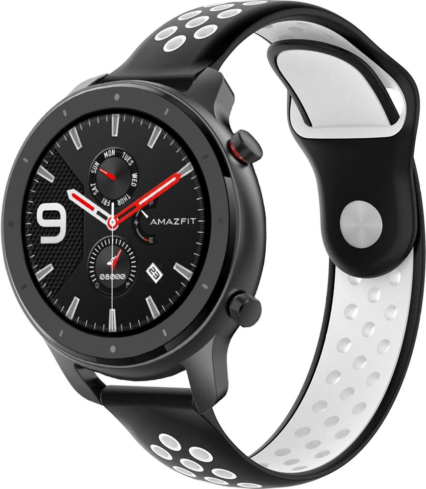 Ремешок Sport для Amazfit GTR 47 мм 22 мм Black/White (23048-1E)