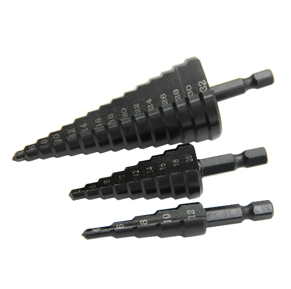 Набор сверл с титановым покрытием конусных/ступенчатое 3 шт. (НС63) - фото 3 Набор сверл с титановым покрытием конусных/ступенчатое 3 шт. (НС63) - фото 3