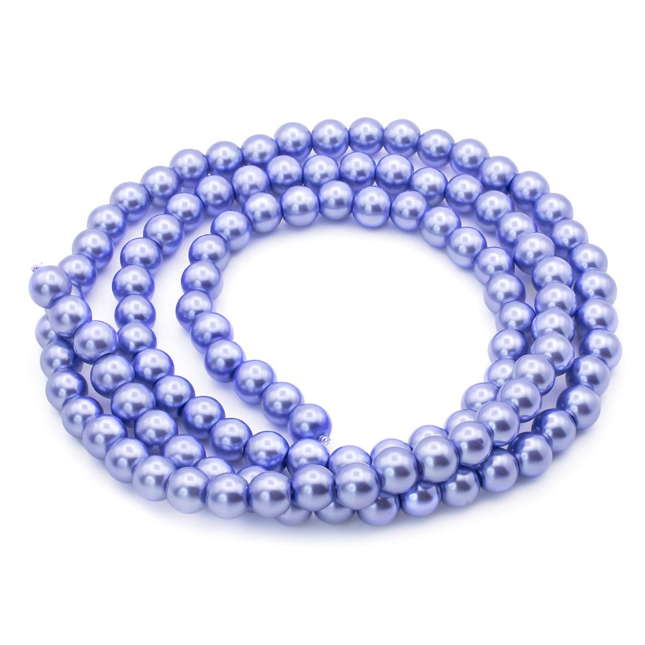 Бусины стеклянные на нитке под жемчуг 6 мм 80 см 145 шт. Лазурный (БЖ0006к29) Бусины стеклянные на нитке под жемчуг 6 мм 80 см 145 шт. Лазурный (БЖ0006к29)