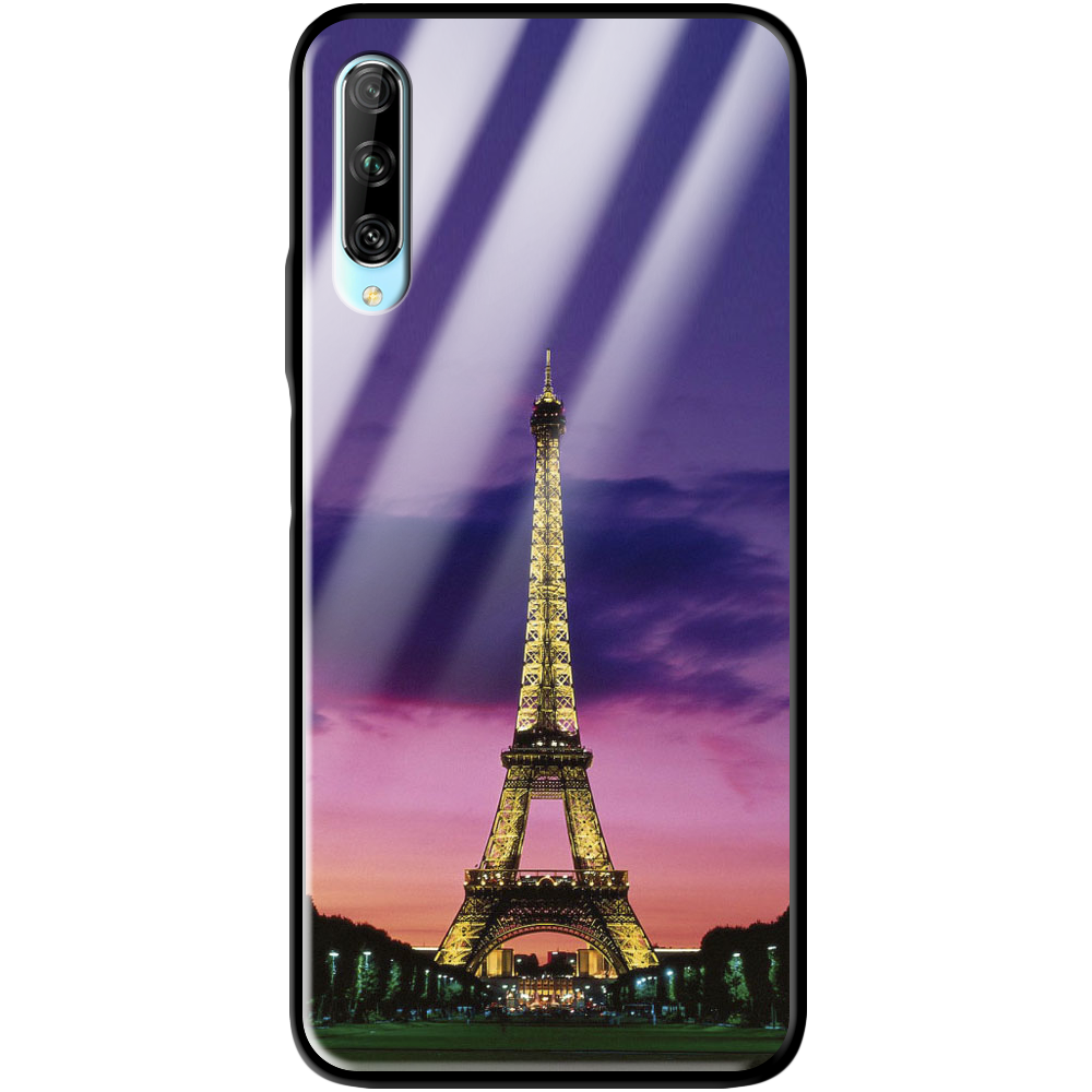 Чехол Boxface Huawei P Smart Pro Полночь в Париже Черный силикон со стеклом (38612-up964-39402)
