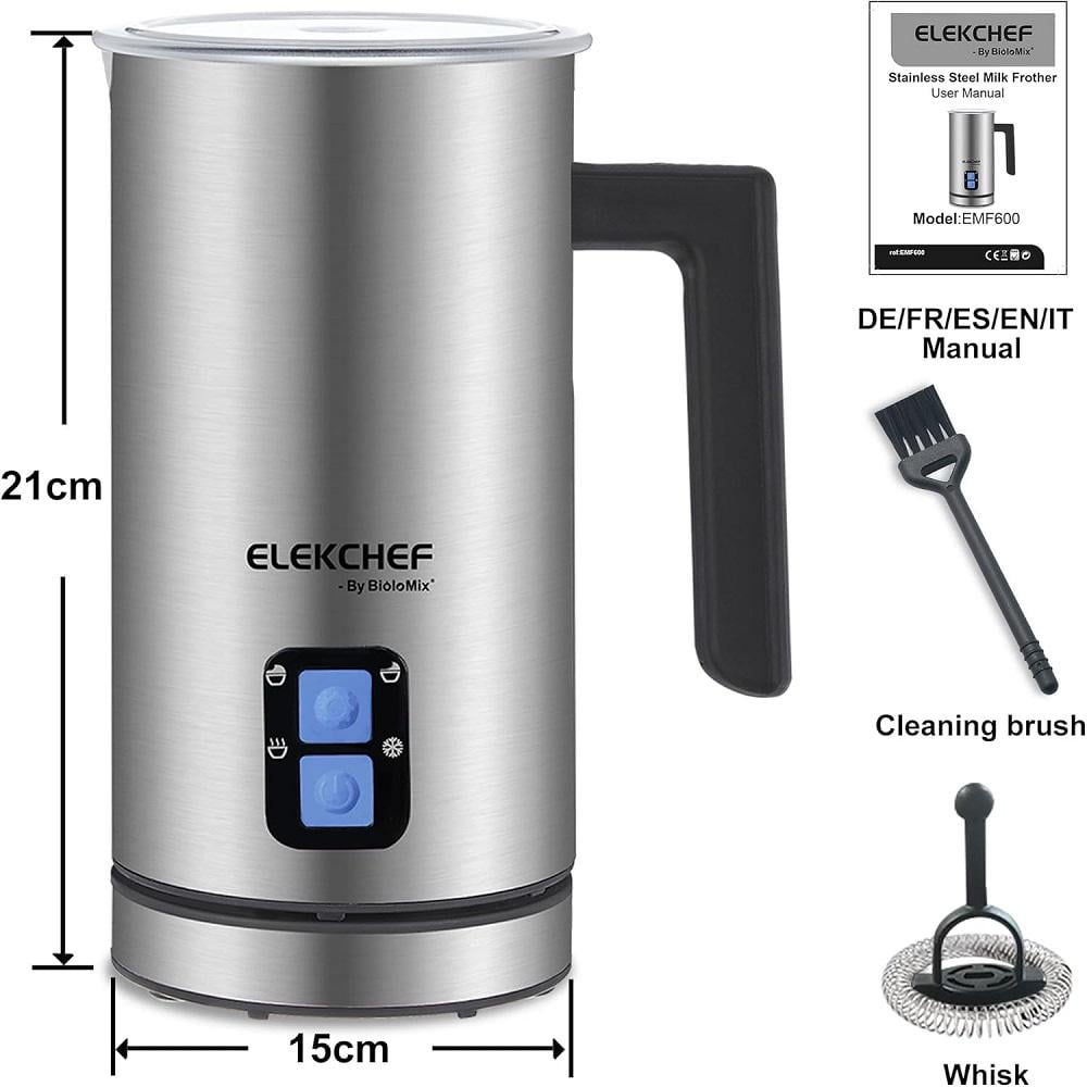 Капучинатор Biolomix Milk Frother EMF600 Серебристый (2386) - фото 9 Капучинатор Biolomix Milk Frother EMF600 Серебристый (2386) - фото 9