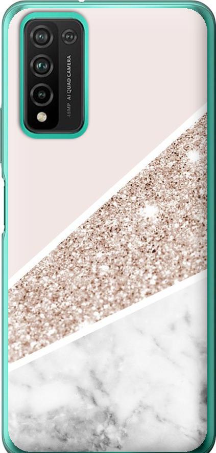 Чехол на Huawei Honor 10X Lite Пастельный мрамор (4342u-2198-42517)